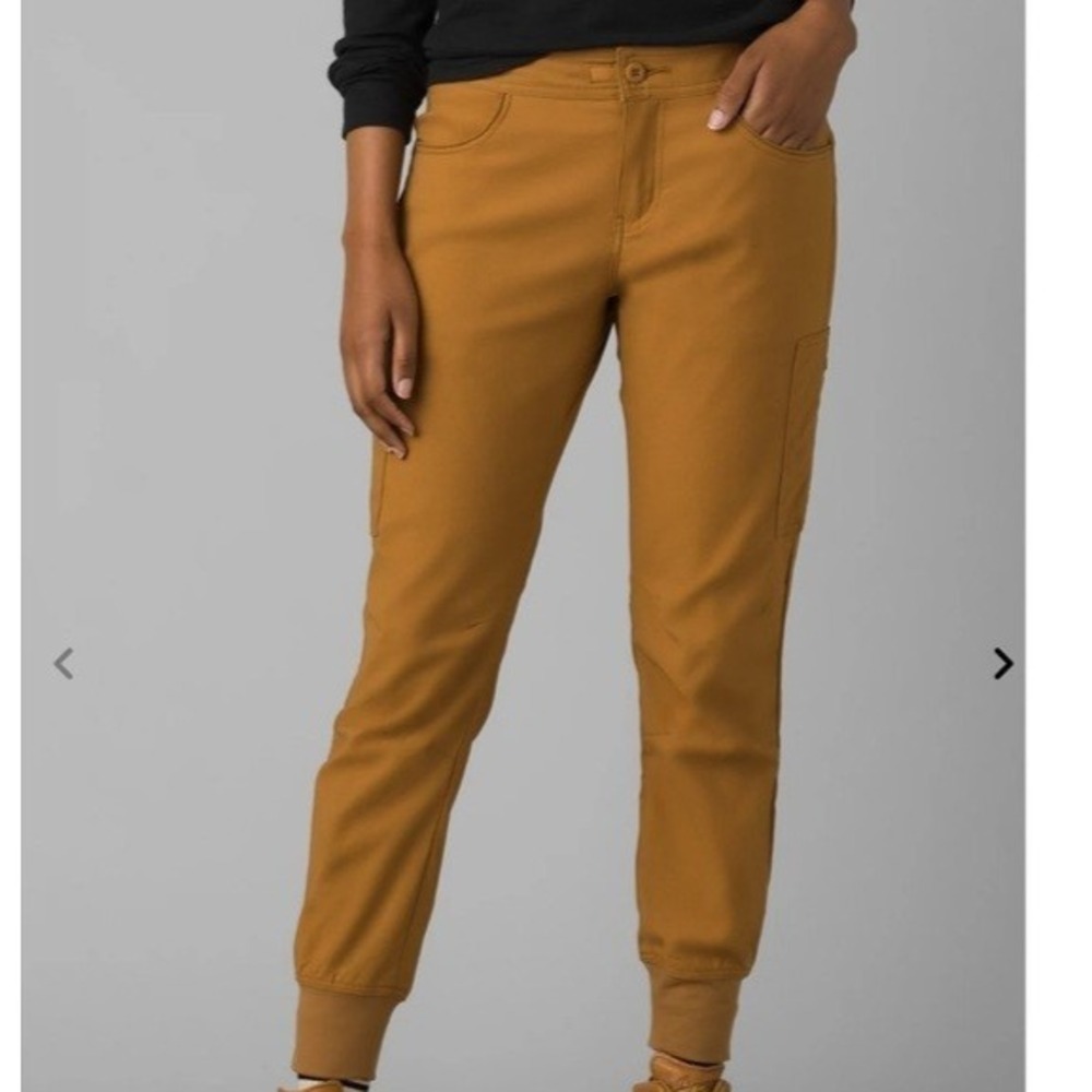 Prana NEW Halle Jogger II Pants Womens 14 Earthbound Brown Hiking Outdoors - Picture 2 of 16